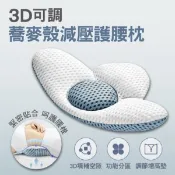 【愛合購】【輝鴻】3D可調蕎麥殼減壓護腰枕[PZF2399]