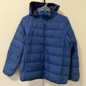 UNIQLO 寶藍色 兒童150公分羽絨外套 防潑水