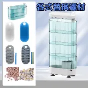台灣製【新莊/五股/青島水族】超魚 酷魚 小螃蟹 低水位多功能過濾器 專用 替換 白棉 藍棉 8D 12D過濾棉 烏龜