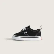 [unclev1966] VANS AUTHENTIC ELASTIC V 黑色 帆布 鞋帶 魔鬼氈 休閒 小童 滑板鞋