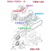 山葉 原廠 SMAX 155 FORCE 一代 右曲軸油封 左曲軸油封 電盤墊片 左曲軸箱蓋護油圈 O環 齒輪箱墊片