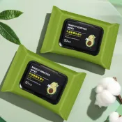 (店+)【Dodo house 嘟嘟屋】牛油果卸妝濕巾-12抽(去油紙巾/嬰兒濕紙巾/廁所濕紙巾/卸妝巾/濕紙巾/卸妝棉/臉部清潔)
