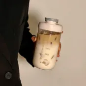 【台灣出貨】Tritan水杯 搖搖杯 刻度杯 健身運動大容量杯 奶昔杯 乳清杯 蛋白粉水壺 防摔水壺 水壺 運動水壺