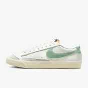(店+)【NIKE 耐吉】NIKE BLAZER LOW 77 PRM 休閒鞋 白綠 DO9799-100 麂皮 皮革 拼接 男女鞋