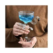 (店+)臺灣熱銷 新款火烈鳥高腳杯無鉛葡萄酒杯香檳高顏值威士忌雞尾酒杯子高硼硅