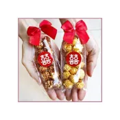 (店+)婚禮魔球爆米花(大紅囍字款) - 焦糖 / 巧克力 新鮮好吃好評 二次進場 送客禮 桌上禮 g1520 