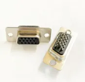 D型接頭 VGA15P 三排焊線式 母頭 D-SUB接頭 -10入/包 (含稅)【佑齊企業 iCmore】