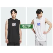 限時特價 南🔥2025 10月 ADIDAS 運動背心 連帽 寬鬆 吸濕排汗 涼爽  黑JZ7471 米白JZ7472