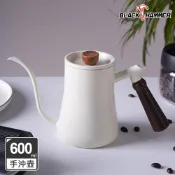 【Black HAMMER 官方直營】木柄不鏽鋼手沖壺(雞翅木)600ml/咖啡壺 細口壺 細嘴壺 細口手沖壺