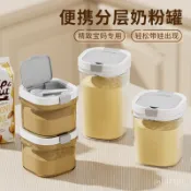 [限時折扣]日式密封罐防潮奶粉收納罐贈勺子透明五穀雜糧密封盒密封防潮 定量分裝 媽媽必備