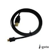 USB-A to Micro USB 2.0 連接線, 單層抗干擾, 扁線, 鍍金頭高速傳輸線, UL2725