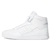 (店+)【adidas 愛迪達】FY4975 adidas originals FORUM Mid 皮革 舒適 復古 透氣 中幫 板鞋 男女同款 白色 愛迪達女鞋 運動鞋女 女鞋 愛迪達男鞋 男運動鞋 男鞋