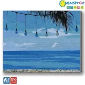 (店+)【Manto】台東藍．海-台灣製DIY數字油畫|超取專用大小