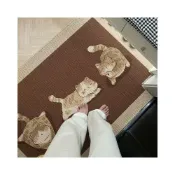 (店+)入戶玄關卡通可愛除塵吸水進門水晶絨大門口刮泥蹭土腳墊地墊地毯 18