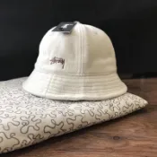 《Urban當天出貨》 Stussy 絨布刺繡logo 基本款植絨 大帽簷 情侶漁夫帽