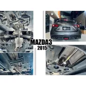 小亞車燈＊全新 馬3 MAZDA3 2015- 改 四出 排氣管 中尾段 閥門 遙控閥門