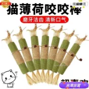 ✨台灣出貨✨免運✨貓薄荷磨牙棒自嗨解悶貓玩具耐咬拉菲草棒逗貓棒幼貓磨牙貓咪用品 KTPL