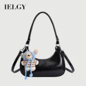 IELGY 復古月牙包 春夏餃子包 通勤單肩斜挎