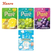 【蝦皮直營】日本甘樂 Kanro Pure鮮果實軟糖 葡萄/白葡萄/檸檬 軟糖 口味任選 糖果 果汁軟糖 日本零食