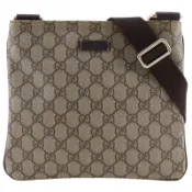 【DOKODEMO】Gucci GUCCI 肩包 201538 GG Supreme 帆布棕色斜背/肩背包 拉鍊 男女通用 [二手]