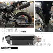 碳纖維 卡夢 水轉印 六角型 小六角 排氣管 尾段 含消音塞 炸街  蠍子管 仿蠍  KTR VR SM260 滑胎