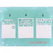 💕手工素材-Love、生日留言小卡《Joanne 就愛手作》 DIY材料