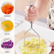 [Hare.D]馬鈴薯壓泥器 不鏽鋼波浪型 白鐵 壓碎器 搗碎 壓泥器 廚房小工具