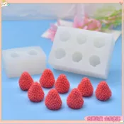 【在台免運】印花模具 印花工具 烘焙模具 草莓造型矽膠模具草莓香薰蠟燭石膏矽膠捏捏模具diy慕斯蛋糕模gfdc