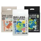 【汪汪寶貝】植物環保消臭豆腐貓砂 1.5mm 7L-六包組 原味/碳淨茶酚/益菌奶香(10秒快速溶解 可沖於馬桶)