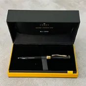 【GiftU禮尚網】【可雷雕】美國 CROSS TrackR黑亮漆23K金夾原子筆 [附提袋]
