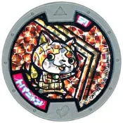 妖怪手錶-日版正版-妖怪徽章-妖怪獎牌-第1章(1-29★)亮面-黃玉喵