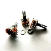 庫存不用等-WH148雙聯電位器 長柄 B20K 6腳 柄長20MM