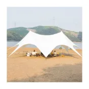 (店+)限時特惠 天幕 雙峰 蓮花雲頂 穹頂 天幕帳篷 戶外超大尺寸抗風巨型 萬重山 三峰駝峰 防雨防晒 景區天幕帳