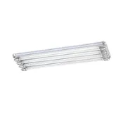 雨果燈飾【LED T8美術型4尺】單管 雙管 3管 4管 附小燈附IC分段 銀灰 核木紋 原木紋 LED T8 燈管燈座
