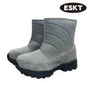 ESKT 男短筒雪鞋 SN281｜灰色(40-46) 賞雪適用 雪靴 保暖鞋 附冰爪 城市綠洲