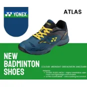 限量商品YONEX ATLAS SHOSE 海外限定版專業球鞋 多科技全碳纖維版 足根氣墊 藍灰 鬼抓設計 像65Z 鞋