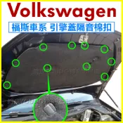 VW 福斯 引擎蓋 隔音棉 隔熱棉 固定扣 卡扣 塑膠扣 鈕釦 扣子 GOLF T5 零件 AUDI 奧迪 SKODA