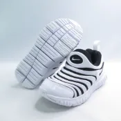 NIKE IB7245100 中童鞋 毛毛蟲運動鞋 Dynamo Free 無鞋帶即穿 白x黑