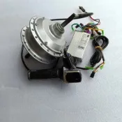 台灣現 🔥48伏V電動自行車電機240瓦W有齒小人力三輪車改裝電動配件馬達st1217自行車改裝控制器新轉把