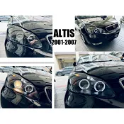 小亞車燈＊實車照 全新 ALTIS 9代 01 02 03 04 05 06 07 年 黑框 光圈 燈眉 魚眼 大燈