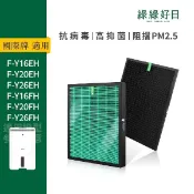 綠綠好日 適用 Panasonic國際牌 F-Y20DHW Y26EH Y20FH 除濕機 HEPA抗菌濾網 活性碳除臭