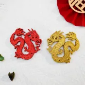 【現貨】春節飾品/小蛇(龍)年/金蔥粉/年節飾品/保麗龍插飾/年飾掛件/過年佈置/春節掛飾/批發/龍年蛇年行大運/春節
