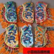 【小可國際購】繡品凸繡雙龍三角鱗奉帽關聖帝君廣澤尊王玄天上帝神明帽