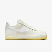 ACS跨運動 Nike 休閒鞋 Air Force 1 07 Low 女鞋 白 黃 皮革 AF1 紫外線變色 經典