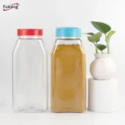 協貿國際日用品生活5館 廠家1000ml方形調味瓶 多孔蝴蝶蓋 透明PET食品級胡椒粉瓶