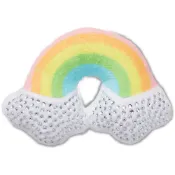 Crocs 毛絨 鉚釘 彩虹 單入 鞋扣  H7816【新竹皇家10014272】