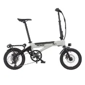 【KHS 功學社】epony電小馬 16吋8速5段電助力折疊電動輔助腳踏車(黃色閃電標章 類小布 電動小折)