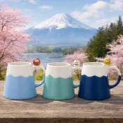 日本進口 DECOLE富士山陶瓷馬克杯 柴犬 達摩 300ml 咖啡杯 水杯 禮物(2款任選)