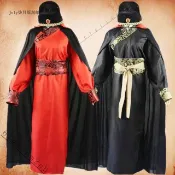 台灣出貨#明朝錦衣衛衣服男飛魚服長款四大名捕影視古裝漢服男武俠服劍客