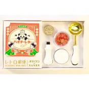 ob1toy X SANBY懷舊復古火漆封蠟印章組/ 熊貓好吃飯店 eslite誠品